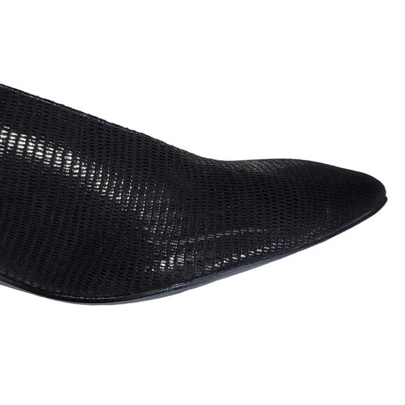 Thierry Rabotin Black Shimmery Suede Italian Heels Sz 39 - Picture 8 of 9